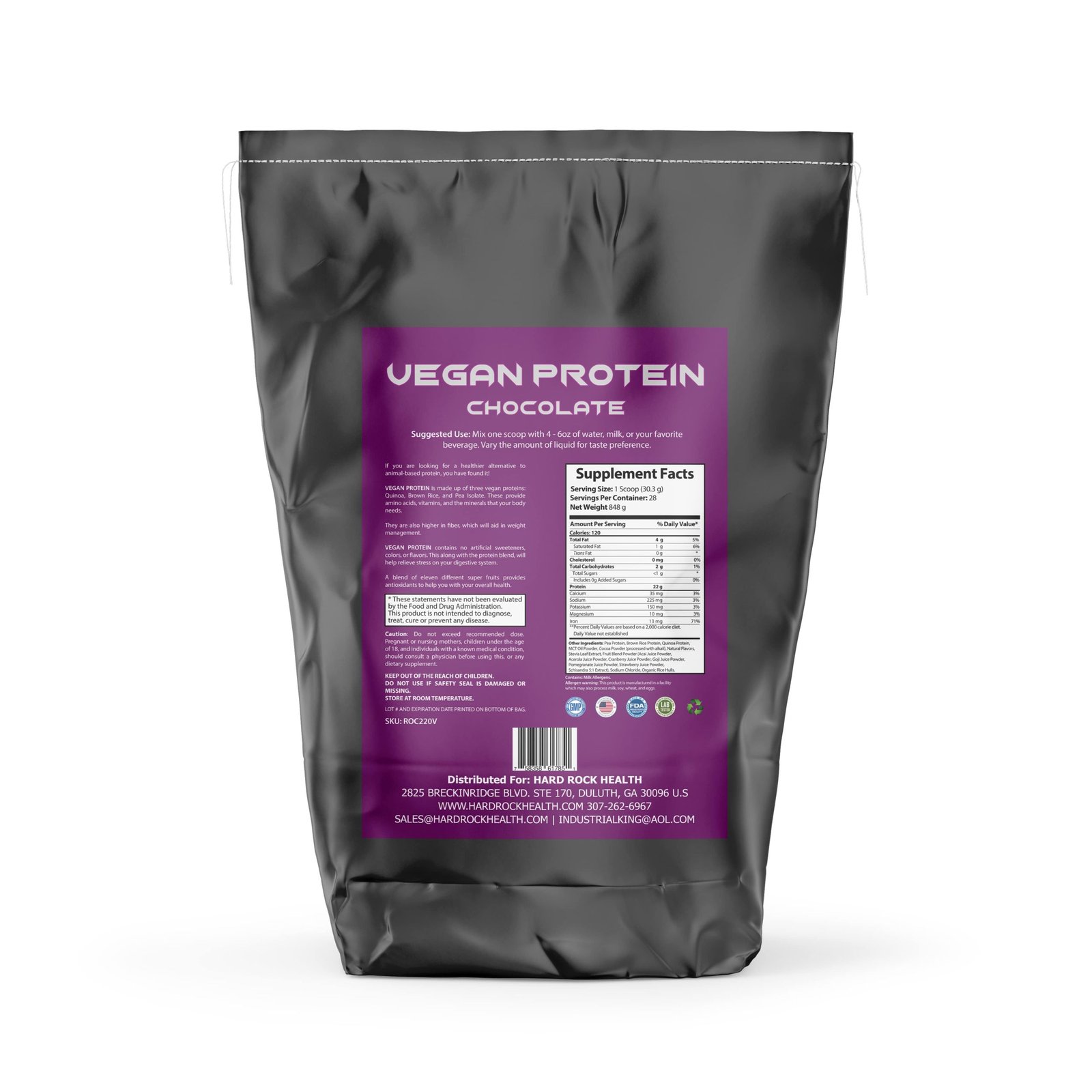 2lb Vegan 100% Pure Vegan Protein Chocolate - Image 2