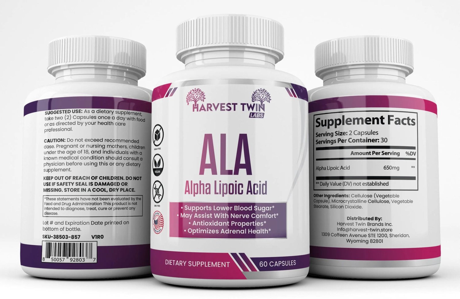 ALA Alpha Lipoic Acid - Maintains Healthy Blood Sugar & Boosts Energy - Image 3