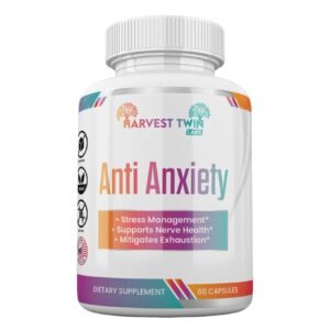 Anti-Anxiety Supplement for Stress Reduction, Cortisol Levels, Relaxation, and Mood Balance