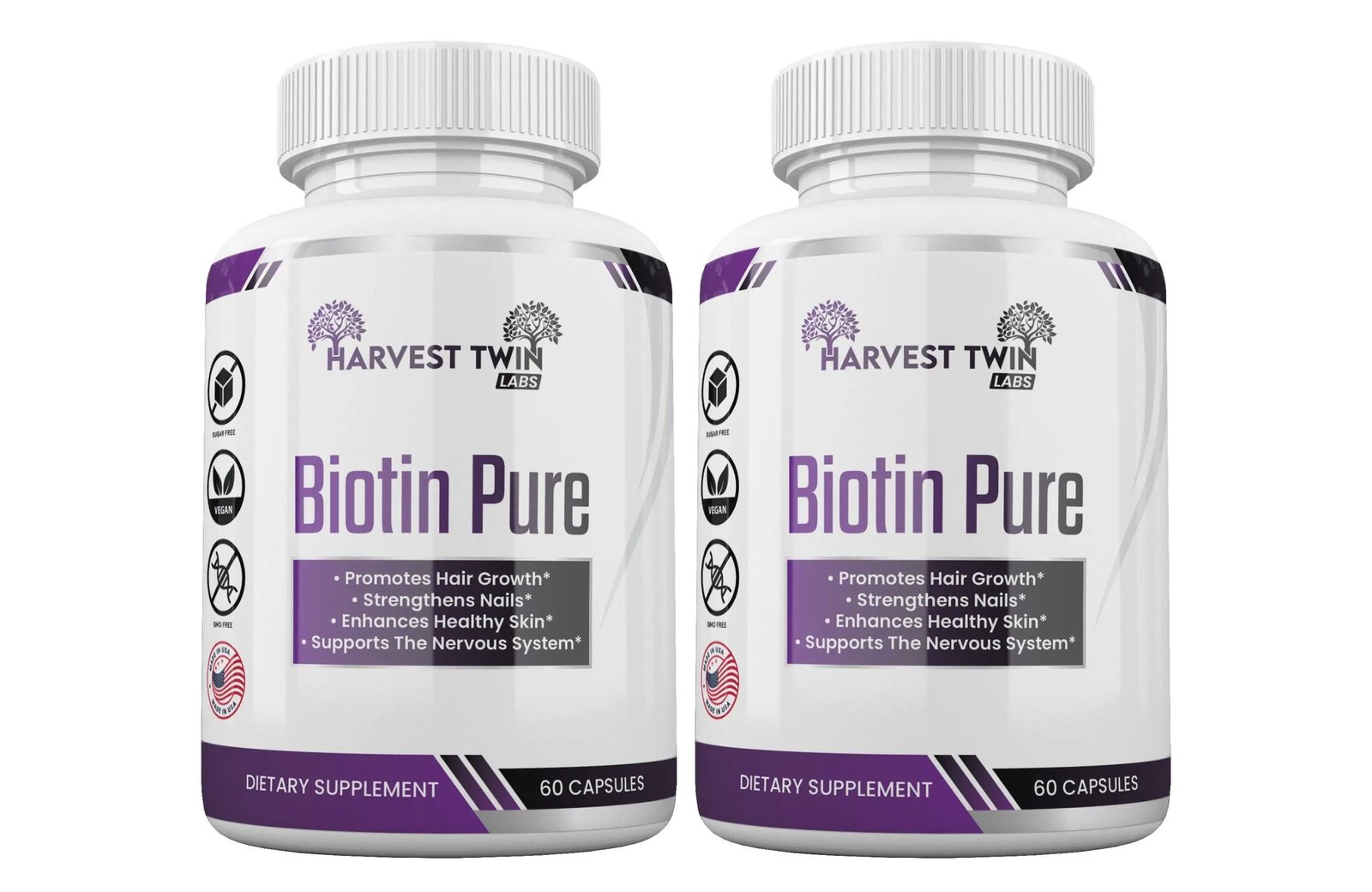 Biotin 10 000 mcg Capsules | Harvest Twin Labs - Image 3