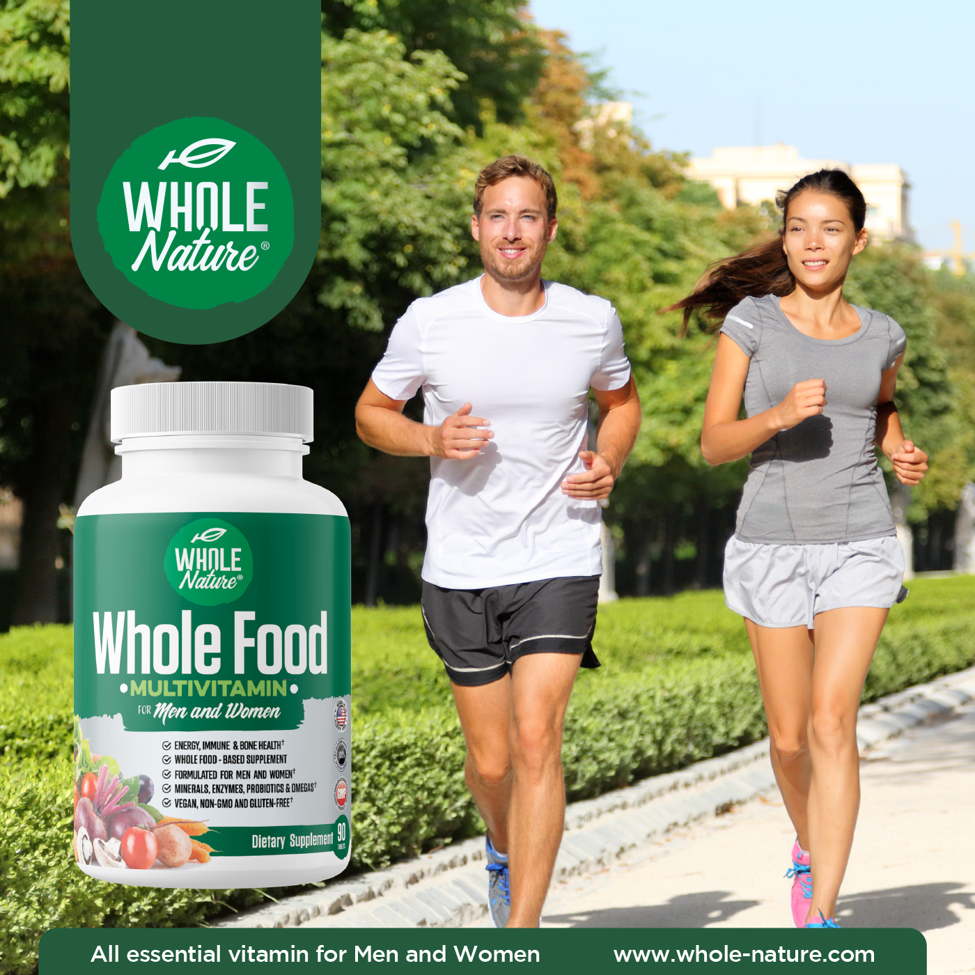Whole Nature Whole Food Multivitamin for Men & Women-2Pack - Image 4