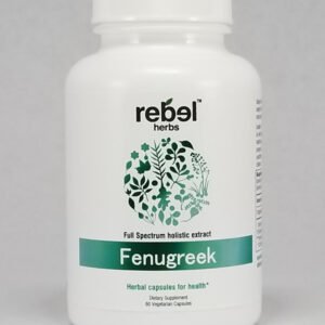 Rebel Herbs Organic Fenugreek Vegetarian Capsules - 60 Count