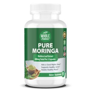 Moringa Capsules, 800mg Organic Moringa Oleifera