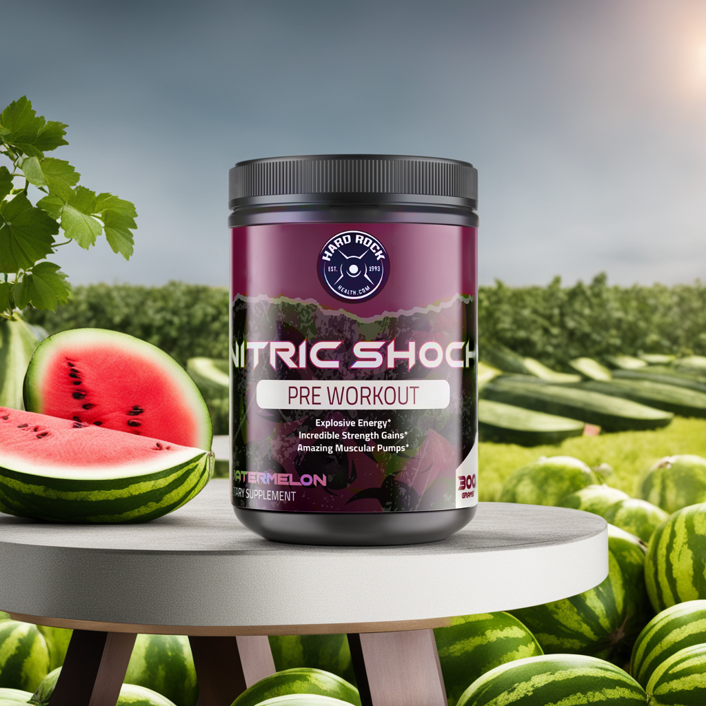 Hard Rock Health® Nitric Shock Pre-Workout Watermelon - Image 2